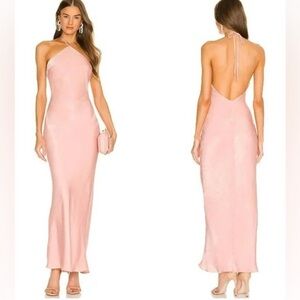 Michael Costello Pink Maxi Dress